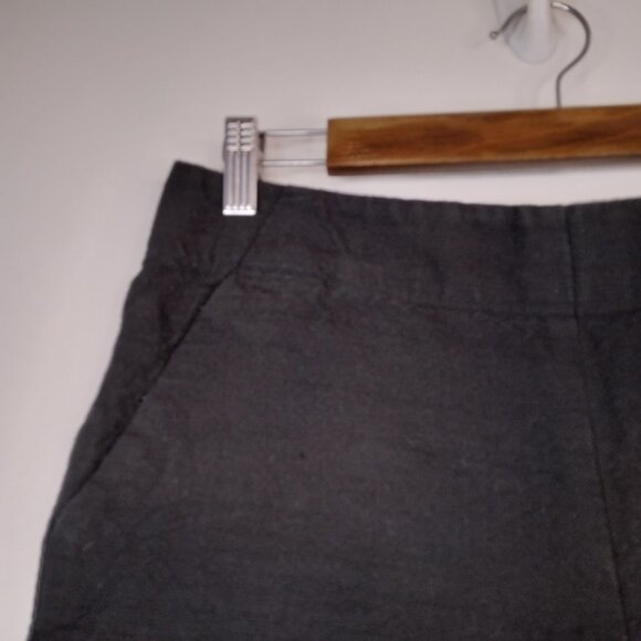 Ann Taylor Loft The Riviera Short Black Fringe Hem Size 6 - Picture 3 of 10